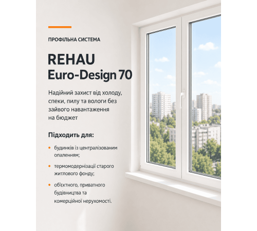 Лоджія REHAU EURO 70 2900 x 1500 мм
