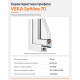 Металопластикове вікно Veka Softline тристулкове з поворотно-відкидною стулкою 1900 x 1300 мм