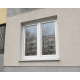 Металопластикове вікно Aluplast Ideal 4000 двостулкове з поворотно-відкидною стулкою 1200 x 1400 мм