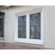 Металопластикове вікно WDS 76MD двостулкове з фрамугою 1500 x 1850 мм