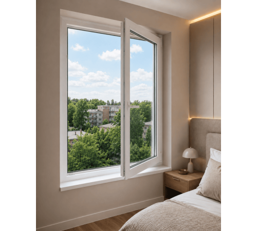 Металопластикове вікно REHAU EURO 60 поворотно-відкидне 600 x 600 мм