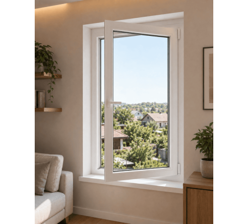Металопластикове вікно REHAU EURO 60 поворотне 1100 x 1000 мм