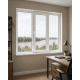 Металопластикове вікно Viknaroff Fenster 500 тристулкове з поворотно-відкидною стулкою 1900 x 1300 мм