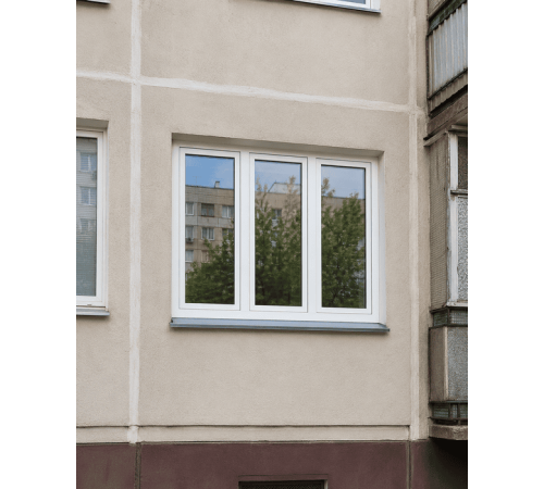 Металопластикове вікно Veka Softline тристулкове з поворотно-відкидною стулкою 1900 x 1300 мм