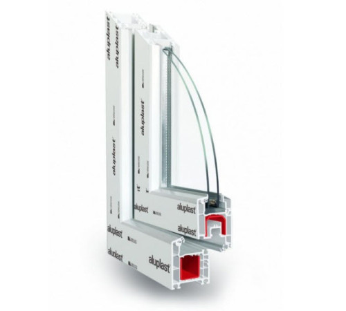 Металопластикові двері Aluplast Ideal 2000 поворотно-відкидні 800 x 2000 мм