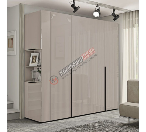 Шафа Комфорт Еко Flex 1,6 м ДСП фасад Кашемір 4 дверна