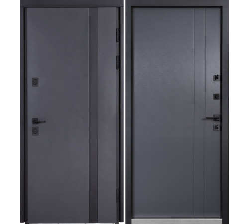 Вхідні Двері Котедж 710/265 Metalic anthracite/Вулична Антрацит сірий