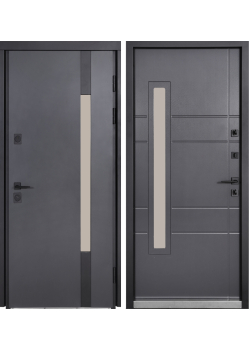 Двері Котедж 705/431 Metalic anthracite/Вулична Антрацит сірий