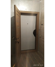 Двері Leador Doors Neapol сіре дерево Чорне скло Двері Leador Doors Neapol сіре дерево Чорне скло