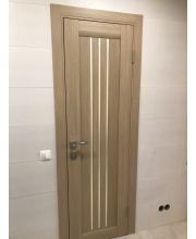 Двері Leador Doors Verona дуб мокко Чорне скло Двері Leador Doors Verona дуб мокко Чорне скло