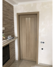 Двері Leador Doors Verona дуб мокко Чорне скло Двері Leador Doors Verona дуб мокко Чорне скло