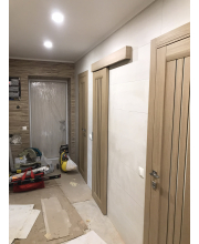Двері Leador Doors Verona дуб мокко Чорне скло Двері Leador Doors Verona дуб мокко Чорне скло