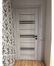 Міжкімнатні Двері Leador Doors Malta монблан Чорне скло Міжкімнатні Двері Leador Doors Malta монблан Чорне скло
