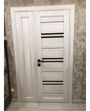 Міжкімнатні Двері Leador Doors Malta монблан Чорне скло Міжкімнатні Двері Leador Doors Malta монблан Чорне скло