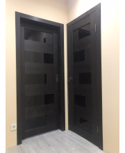 Міжкімнатні Двері StilDoors NEPAL Чорне скло Міжкімнатні Двері StilDoors NEPAL Чорне скло