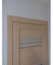 Міжкімнатні Двері Leador Doors Sovana дуб мокко Чорне скло Міжкімнатні Двері Leador Doors Sovana дуб мокко Чорне скло
