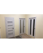 Міжкімнатні Двері Darumi Doors Versal дуб ольс Чорне скло Міжкімнатні Двері Darumi Doors Versal дуб ольс Чорне скло