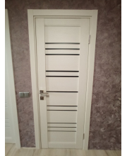 Міжкімнатні Двері Darumi Doors Versal димчастий краст сатин білий Міжкімнатні Двері Darumi Doors Versal димчастий краст сатин білий
