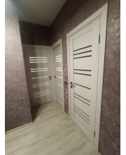 Міжкімнатні Двері Darumi Doors Versal димчастий краст сатин білий Міжкімнатні Двері Darumi Doors Versal димчастий краст сатин білий