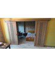 Двері Leador Doors Verona дуб мокко Чорне скло Двері Leador Doors Verona дуб мокко Чорне скло
