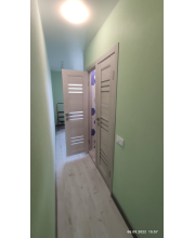 Міжкімнатні Двері Leador Doors Sovana дуб латте Чорне скло