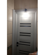Міжкімнатні Двері Leador Doors Sicilia монблан Чорне скло Міжкімнатні Двері Leador Doors Sicilia монблан Чорне скло