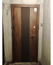 Вхідні Двері Преміум Люксор спил дерева кон'ячний Qdoors