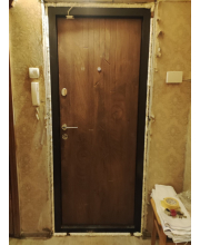 Вхідні Двері Преміум Люксор спил дерева кон'ячний Qdoors