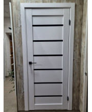 Міжкімнатні Двері Darumi Doors Vela дуб ольс Чорне скло