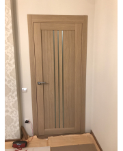 Двері Leador Doors Verona дуб мокко Чорне скло Двері Leador Doors Verona дуб мокко Чорне скло