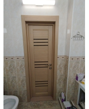 Міжкімнатні Двері Leador Doors Sovana дуб мокко Чорне скло Міжкімнатні Двері Leador Doors Sovana дуб мокко Чорне скло