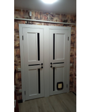 Межкомнатные Двери Darumi Doors Next белый текстурный Черное стекло Межкомнатные Двери Darumi Doors Next белый текстурный Черное стекло