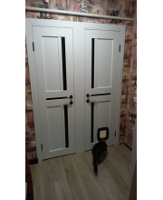 Межкомнатные Двери Darumi Doors Next белый текстурный Черное стекло Межкомнатные Двери Darumi Doors Next белый текстурный Черное стекло