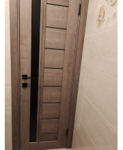 Міжкімнатні Двері Darumi Doors Bordo горіх бургун Чорне скло Міжкімнатні Двері Darumi Doors Bordo горіх бургун Чорне скло