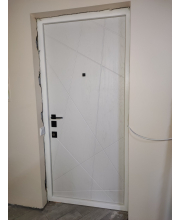 Вхідні Двері Стандарт 82 Чорний/Білий StalMax