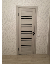 Міжкімнатні Двері Leador Doors Sicilia монблан Чорне скло Міжкімнатні Двері Leador Doors Sicilia монблан Чорне скло