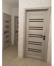 Міжкімнатні Двері Leador Doors Sicilia монблан Чорне скло Міжкімнатні Двері Leador Doors Sicilia монблан Чорне скло