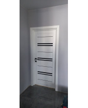 Міжкімнатні Двері Leador Doors Malta Чорне скло