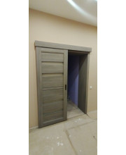 Міжкімнатні Двері Leador Doors Cremona білий матовий Чорне скло Міжкімнатні Двері Leador Doors Cremona білий матовий Чорне скло