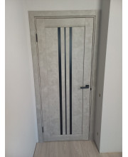 Міжкімнатні Двері Darumi Doors Stella сірий бетон сатин білий Міжкімнатні Двері Darumi Doors Stella сірий бетон сатин білий