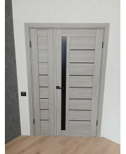 Міжкімнатні Двері StilDoors SOFIA полуторні Чорне скло Міжкімнатні Двері StilDoors SOFIA полуторні Чорне скло