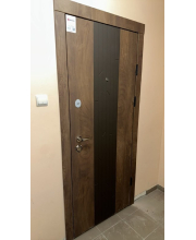 Вхідні Двері Преміум Люксор спил дерева кон'ячний Qdoors