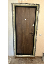 Вхідні Двері Преміум Люксор спил дерева кон'ячний Qdoors