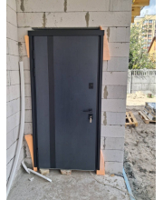 Вхідні Двері ТЕРМО ХАУС Kale 710/265 Темний антрацит/Вулична антрацит сірий