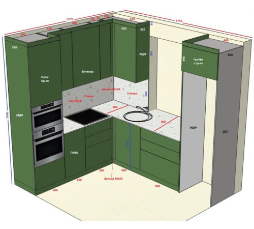 Меблі Варіант Кухні №119 16.09.2024