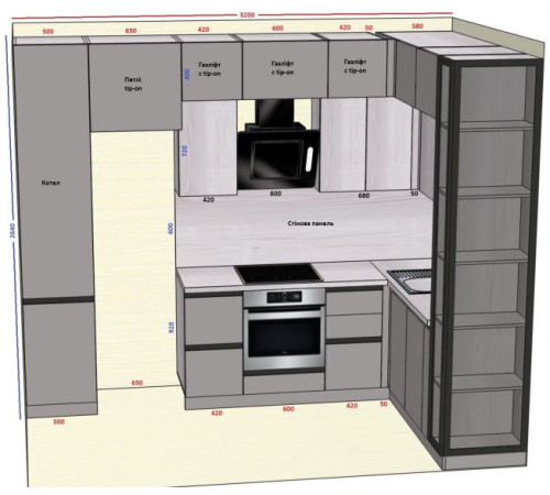 Мебель Вариант Кухни №149 15.10.2024