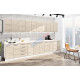 Модульна кухня Комфорт Еко 3,8 м пряма дуб вибілений