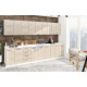 Модульна кухня Комфорт Еко 3.4 м пряма дуб білений