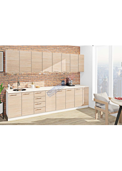 Модульна кухня Комфорт Еко 3,1 м пряма Дуб натуральний