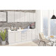 Готовая кухня Комфорт Крашеный высокий глянец 2,2 м Белый